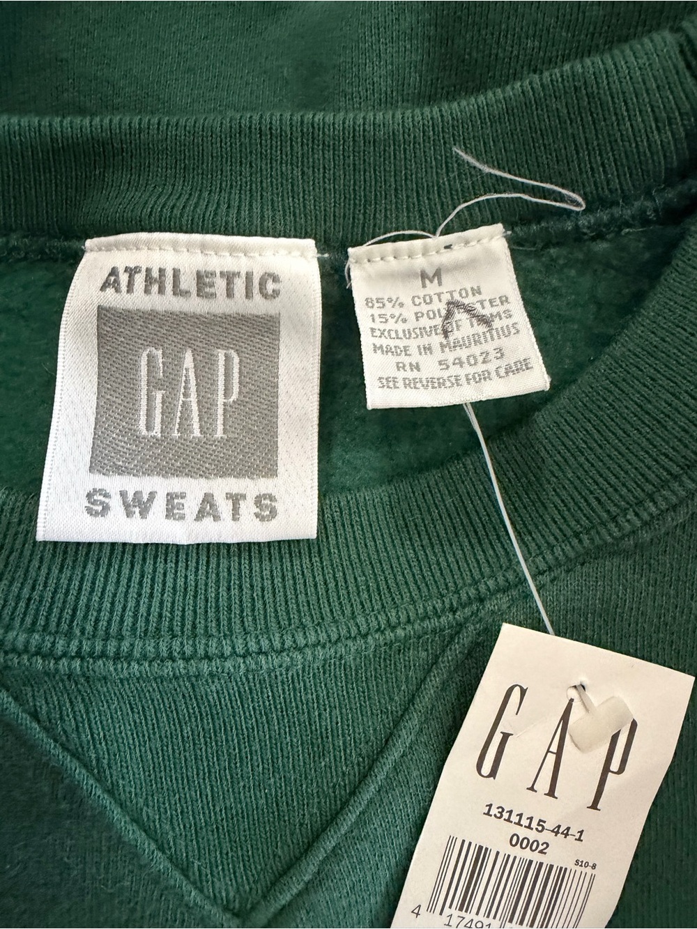 NWT Vintage Deadstock 90s Athletic Gap Sweats Crewneck Sweatshirt - Picture 8 of 10